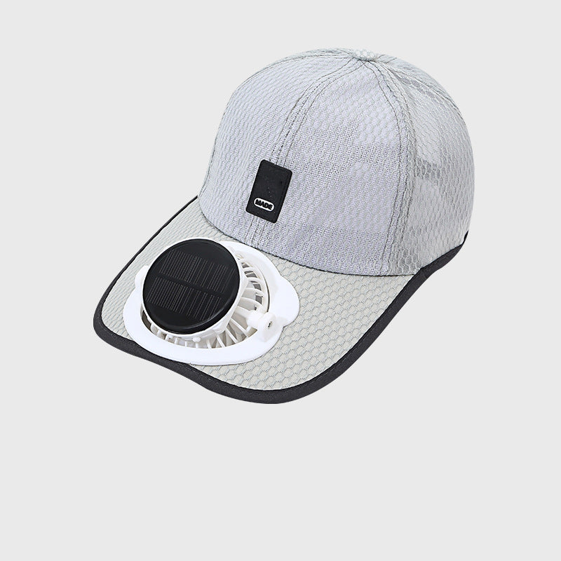 🌞🧢 Casquette de baseball respirante anti-UV avec ventilateur solaire intégré