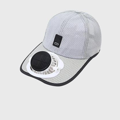 🌞🧢 Casquette de baseball respirante anti-UV avec ventilateur solaire intégré